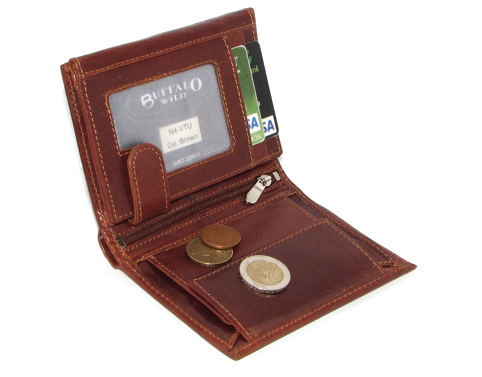 Кошелек мужской Buffalo Wild N4-VTU BROWN Кошелек мужской Buffalo Wild N4-VTU BROWN